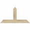 Ekena Millwork Portland Rough Sawn Timber Gable Bracket, Douglas Fir, 36"W x 19"H x 4"D x 4"F, 13/12 Pitch GBW036X19X0404POR00RDF - alternate 1